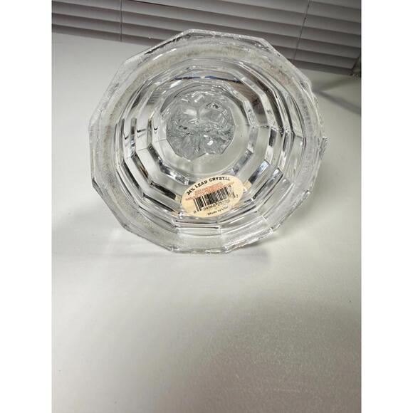 Vintage 24% Lead Crystal Tall Nutcracker Candle Houlder - Picture 4 of 7